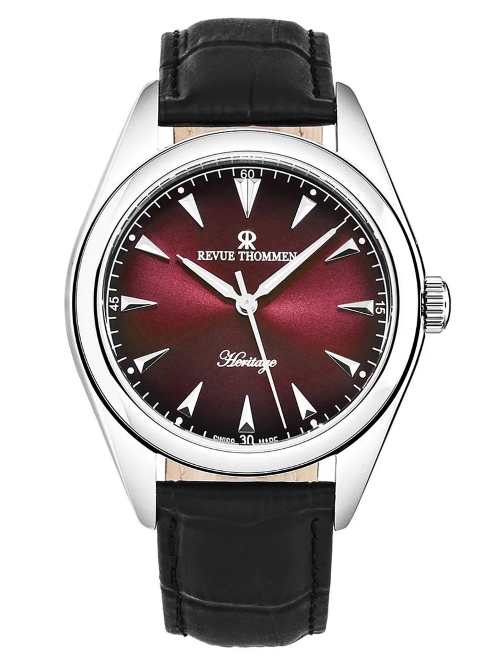 REVUE THOMMEN Heritage Automatic Red Dial Men's Watch
